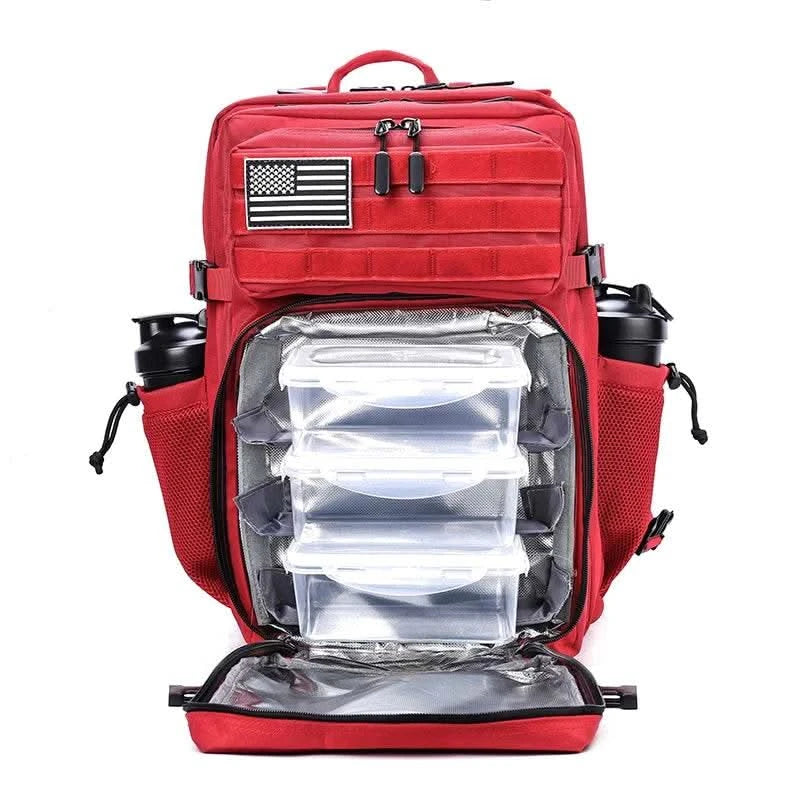 45L Meal Management Backpack for Men Women Tactical Adults Insulated Lunch Athletes Gym Bag Sports Daypacks With Bottle Holder - M & M Global