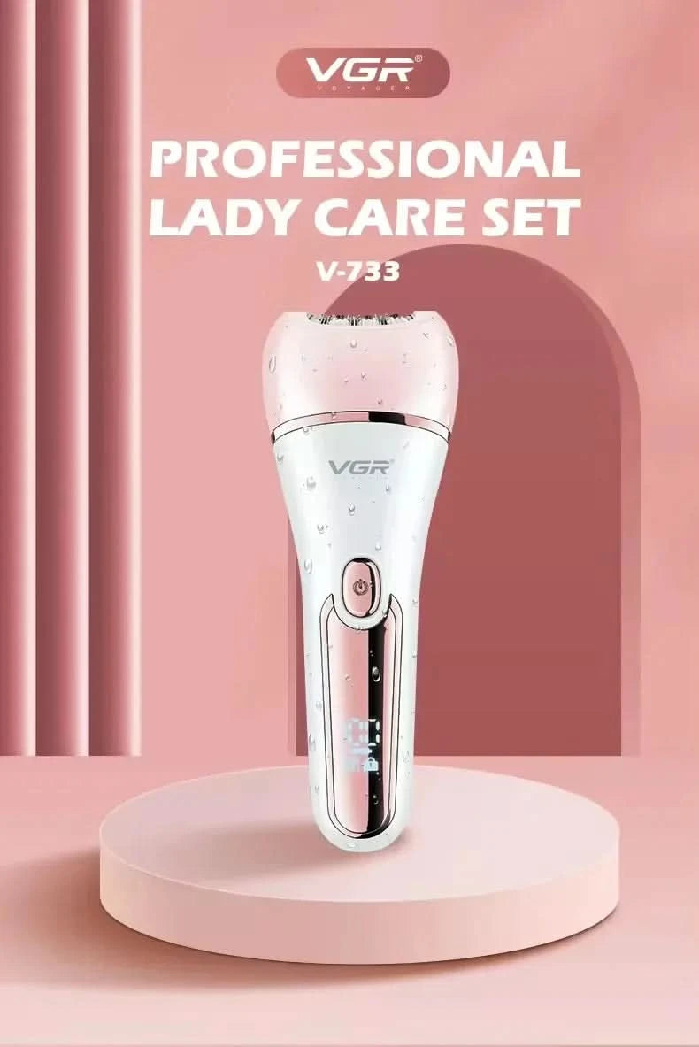 VGR Hair Trimmer Professional Hair Removal Tool Electric Epilator Lady Shaver Waterproof Hair Remover Epilator for Women V-733 - M & M Global