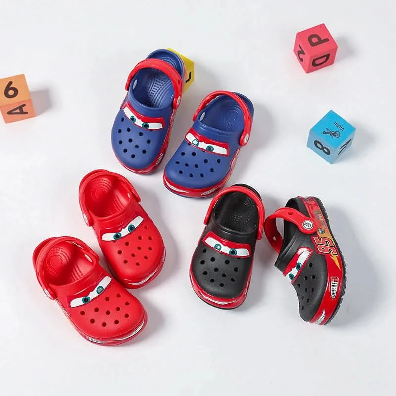 New Cars Lightning Mcqueen Shoes Children'S Slippers Boy Girl Anti Slip Anti Odor Beach Sandals Birthday Gift - M & M Global