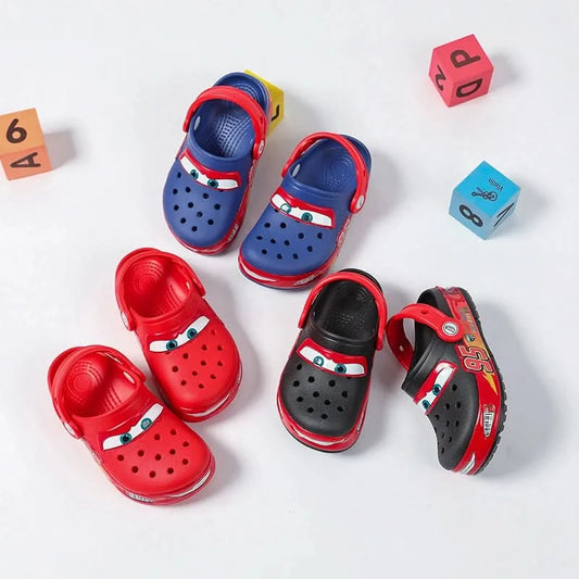 New Cars Lightning Mcqueen Shoes Children'S Slippers Boy Girl Anti Slip Anti Odor Beach Sandals Birthday Gift - M & M Global