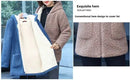 Thickened Hooded Cotton Jacket Women's Warmth Winter Coat Fleece Lined Mommy Style Outerwear Chinese Brand AE Stock
