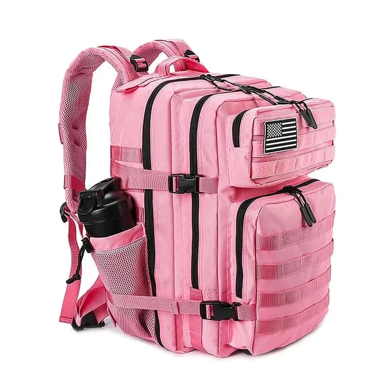 LHI 45L Tactical Backpack for Men and Women Large Athlete Gym Bag Outdoor Sports Hiking Survival Rucksack with Bottle Holder - M & M Global