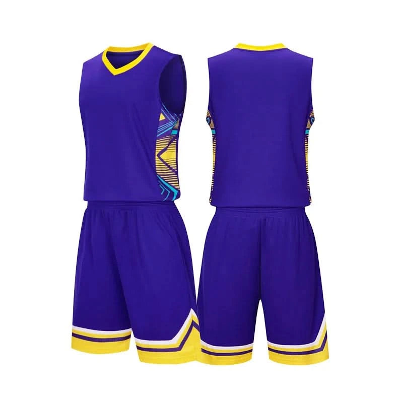 Kid Basketball Jersey Quick-drying Training Uniform Shirts Children Sportswear Kit Boys and Girls Tracksuit Sport Suit Clothes - M & M Global