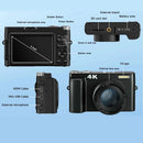 4K Digital Camera for Photography and Video Autofocus Anti-Shake 48MP Compact Vlogging Camera 3'' 180° Flip Screen with Flash - M & M Global