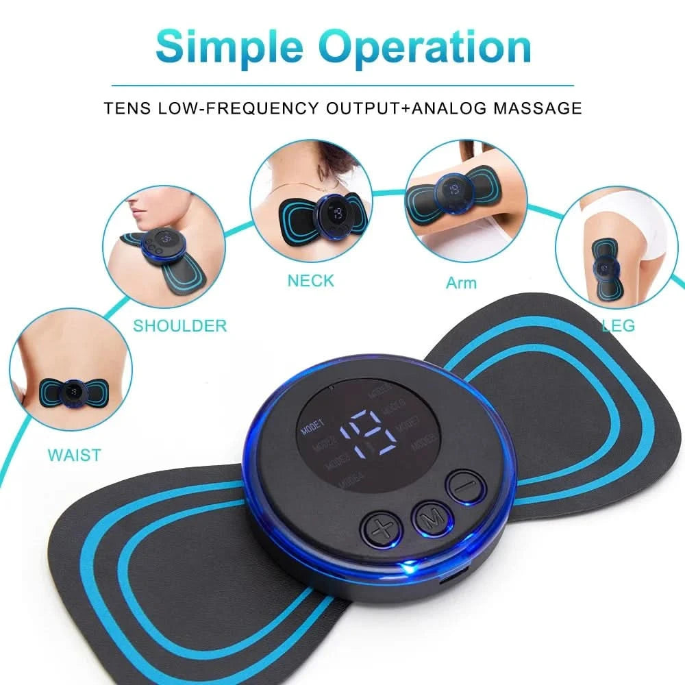 Multi functional intelligent mini massage stick portable neck massager shoulder and neck massage stick USB charging model - M & M Global