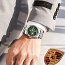 POEDAGAR Fashion High Quality Men Clock Waterproof Date Week Watch For Man Stainless Steel Luxury Quartz Men's Watches Reloj+Box