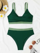 2025 Strappy Bikini High Waist Swimsuit Women Sexy Solid Swimwear Female Bathers Swimming Bathing Swimming Swim Suit Beachwear - M & M Global