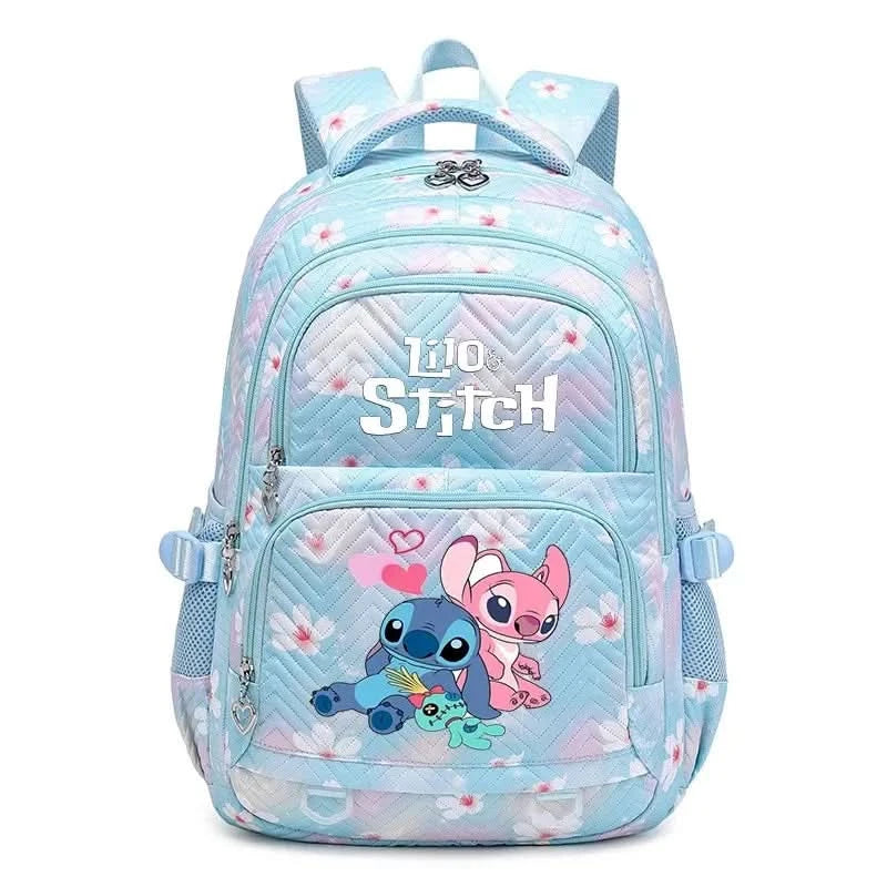 Lilo Stitch Large Capacity Backpack Daypack Lightweight Schoolbag Casual Travel Knapsack for Women Girls Pen Lunch Bags - M & M Global