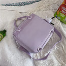 Japanese high-capacity single-shouldered slouch bag for schoolgirls, carry-on canvas messenger bag, Japan and South Korea - M & M Global