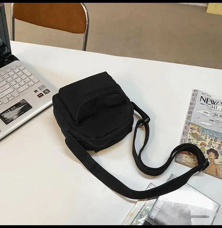 Fashion Small Canvas Crossbody Bags for Women 2025 Mini Shoulder Phone Purse Girl Student Cotton Cloth Mini Female Handbags Flap - M & M Global