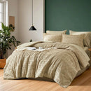 Queen Solid Color Comforter Set with Cut Flower Design – Lightweight, Breathable Microfiber Bedding for All Seasons, Machine Washable