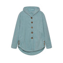 Fashion Trend Autumn and Winter Press-pleated Printed Turn-collar Long-sleeved Shirt Two-piece Furry Coat