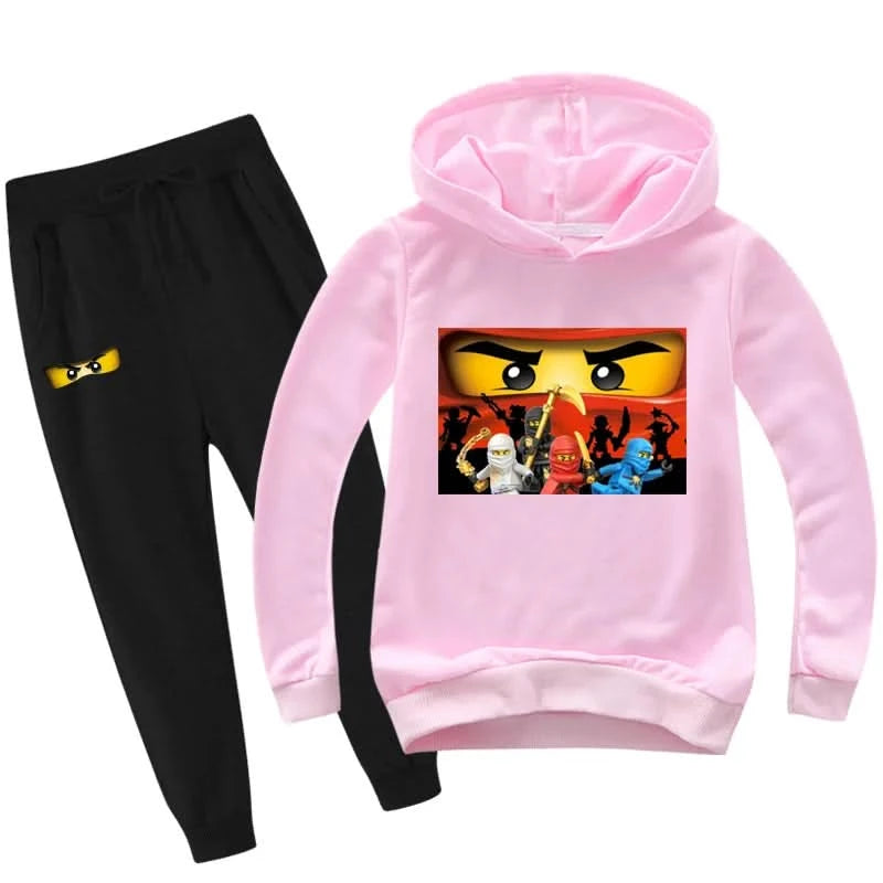 2-13 years Spring Autumn Children Clothing Sets  Kids Clothes Baby Boys Hoodies Pants 2 Pcs Set Tracksuit Anime Outwear Coat - M & M Global
