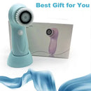 Facial Cleansing Brush Face Scrubber Electric Exfoliating Spin Cleanser Device Waterproof Deep Cleaning Massage Remove Blackhead - M & M Global