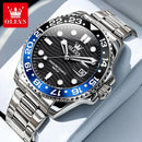 OLEVS Original Brand High Fashion Men's watch WaterproofCalendar Quartz Watch for Male Luminous Stainless Steel Authentic Watch - M & M Global