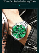 OLEVS Watches For Men Classic with Date Dress Luxury Big Face Waterproof Luminous Men's Wrist Watch Stainless Steel Men Watch - M & M Global