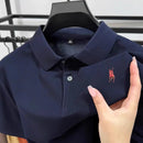 100% pure cotton high-end men's short sleeve summer new comfortable and breathable polo shirt designer brand embroidered T-shirt