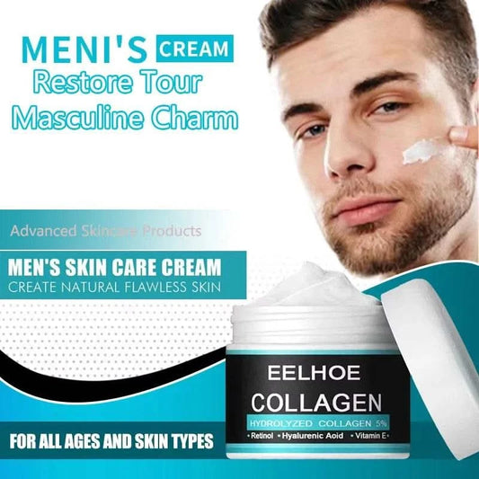 Collagen Creams For Men Smooth Wrinkle Younger Face Cream Firming Moisturizing Hyaluronic Acid Whitening Cream Facial Skin Care - M & M Global