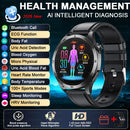 2026 New Nursing Grade ECG Health Smart Watch Blood Pressure Lipid Uric Acid 650nm Dual-Probelaser Heart Analysis Smartwatch