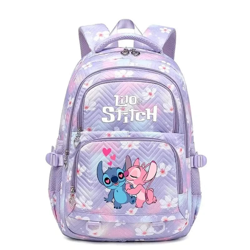 Lilo Stitch Large Capacity Backpack Daypack Lightweight Schoolbag Casual Travel Knapsack for Women Girls Pen Lunch Bags - M & M Global
