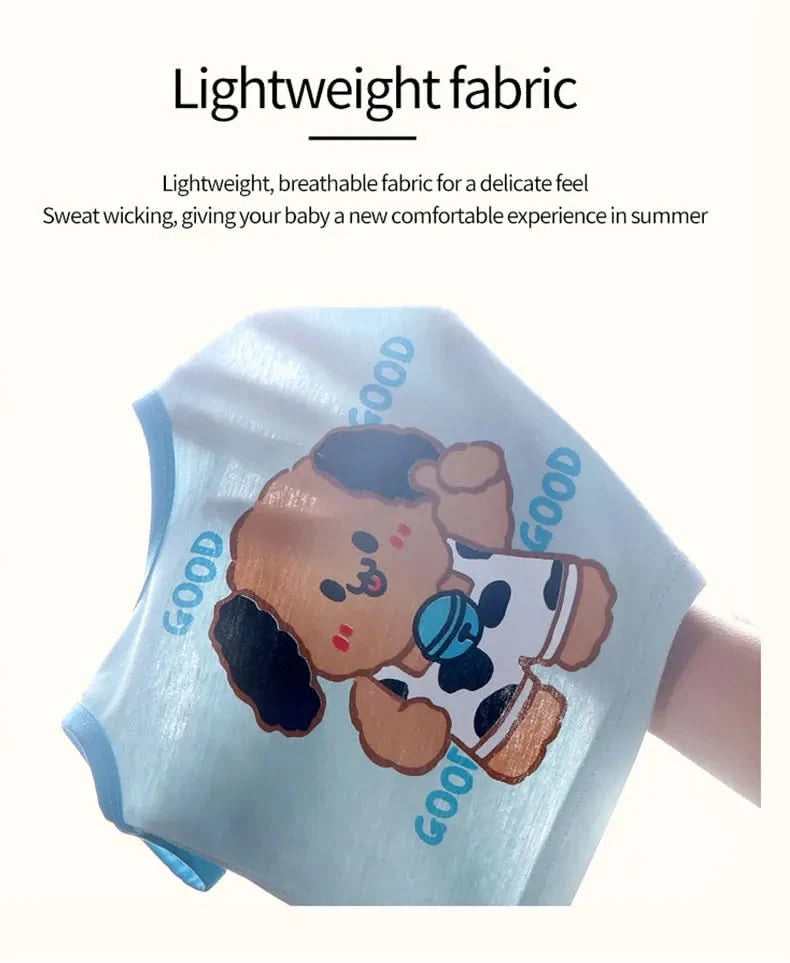 Children Sets Kids Vest Suit 2PCS Set Summer Cotton T-Shirt Girl Shorts Clothes Children Boys Girls Sleeveless Suit Wear Cloth - M & M Global