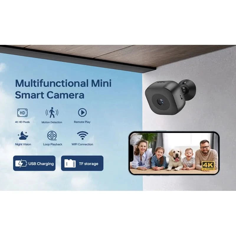Xiaomi Mijia Security Camera 4K Mini Full Color Night Vision High Definition WiFi Monitor Waterproof Motion Detect Surveillance - M & M Global