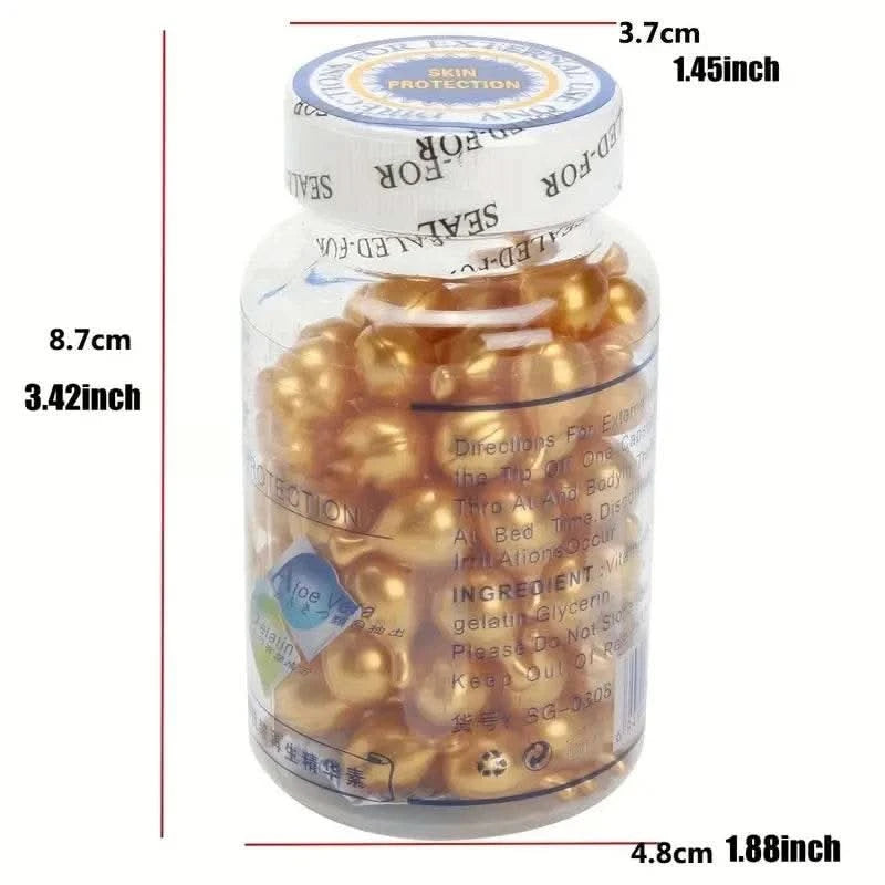 3pcs Vitamin E Extract Capsules Moisturizing and hydrating Ve Serum Facial Capsule 90pcs/bottle - M & M Global