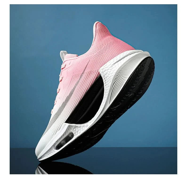 Men Running Sneaker Air Cushion Marathon Running Shoes Breathable Runner Trainers Women Platform Sports Shoes Speciality Sneaker - M & M Global