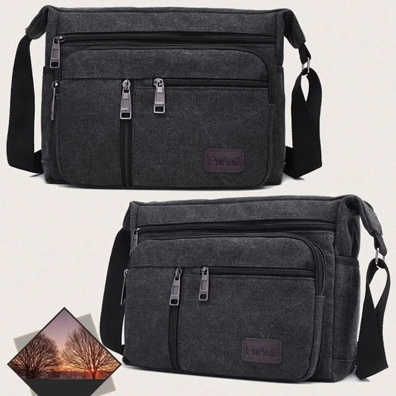 Men's Vintage Canvas Bag Men Casual Crossbody Bag For Men Messenger Bag Man Travel Shoulder Bags Bolsa Masculina High Quality - M & M Global