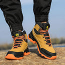 Mens Work Boots Steel Toe Safety Sneakers with Metatarsal Guard Slip-Resistant Puncture-Resistant Sole for Warehouse & Delivery