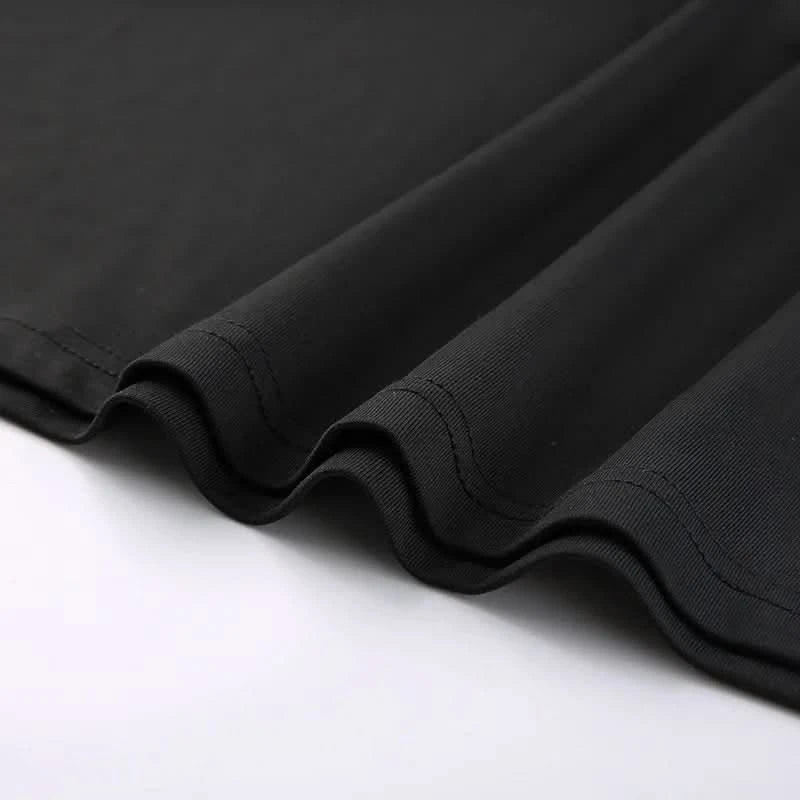 Fashion Strappy Ruched Sexy Black Dress Irregular Elegant Backless Long Dress Party Summer Dresses Women Clothes Vintage Dress - M & M Global
