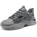 Student height increasing shoes four season new thick sole men's casual sports shoes soft sole comfortable outdoor running shoes - M & M Global