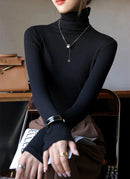 Autumn New Turtleneck basic Knitted Pullovers High-End Sense Temperament Long Sleeve Sweaters Fashion Slim Fit Bottoming Tops