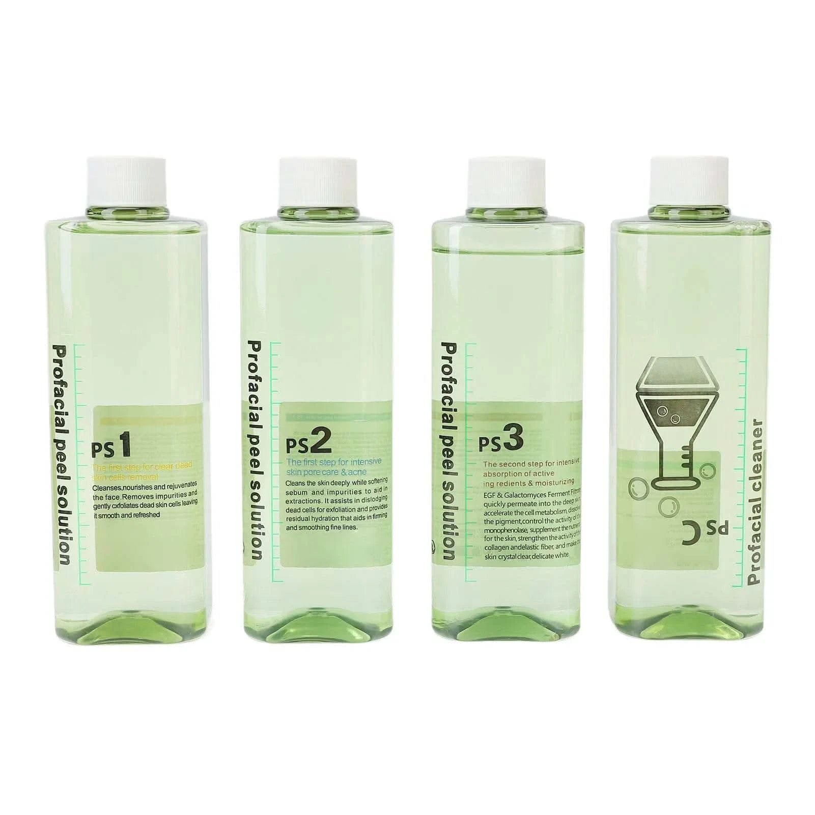 4pcs Hydra Peeling Facial Serum for Dermabrasion Machine Deep Cleansing Hydro Dermabrasion Solution Solution Serum - M & M Global