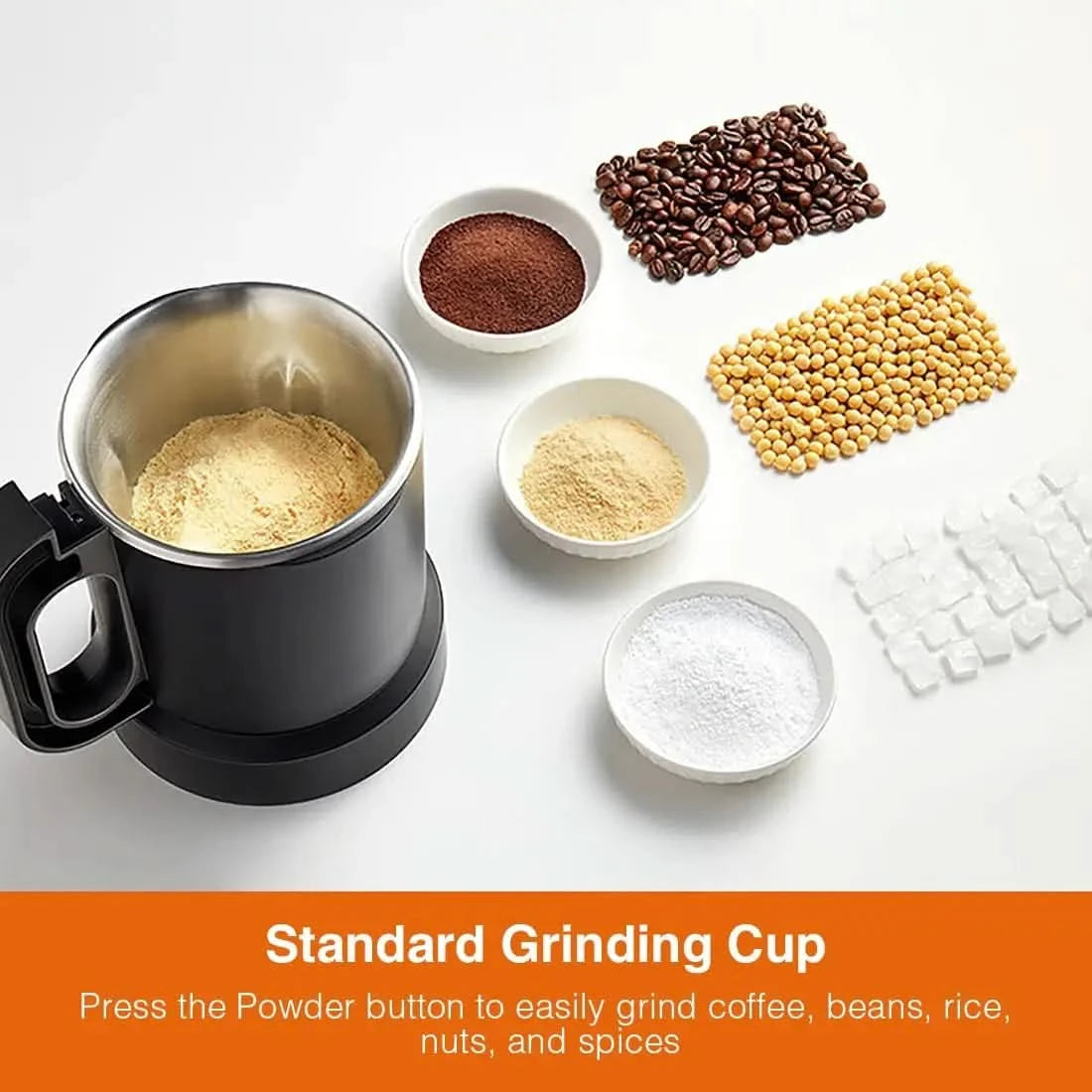 Soymilk Maker Machine, Heated Blender with Grind Cup, Low Noise Variable Frequency Brushless Motor, 1.75L Capacity, Black, JD-B1 - M & M Global