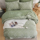 7 Pcs luxury cut flower design Comforter Set, soft microfiber, lightweight and breathable,Bedding Set for all seasons