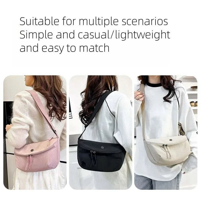 Bag Women 2025 New Korean Versatile Popular Saddle Bag Shoulder Bag Sports Commuter Crossbody Multi functional Backpack - M & M Global
