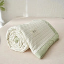 Single Bed/Queen Bed/King Bed Good Quality Jacquard Craftsmanship Soybean Fiber Summer Quilt - M & M Global