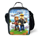 Child School Game R-RobloxS Backpack with Lunch Bags ,Pencil Bags ,School Bags for Boys Girls Best Gift - M & M Global