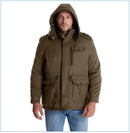 LZLLTT Men Winter Warm Parkas Mens Fleece  Jacket Parkas Men Casual Cotton Outdoor Fur Trench Padded Jackets Coats