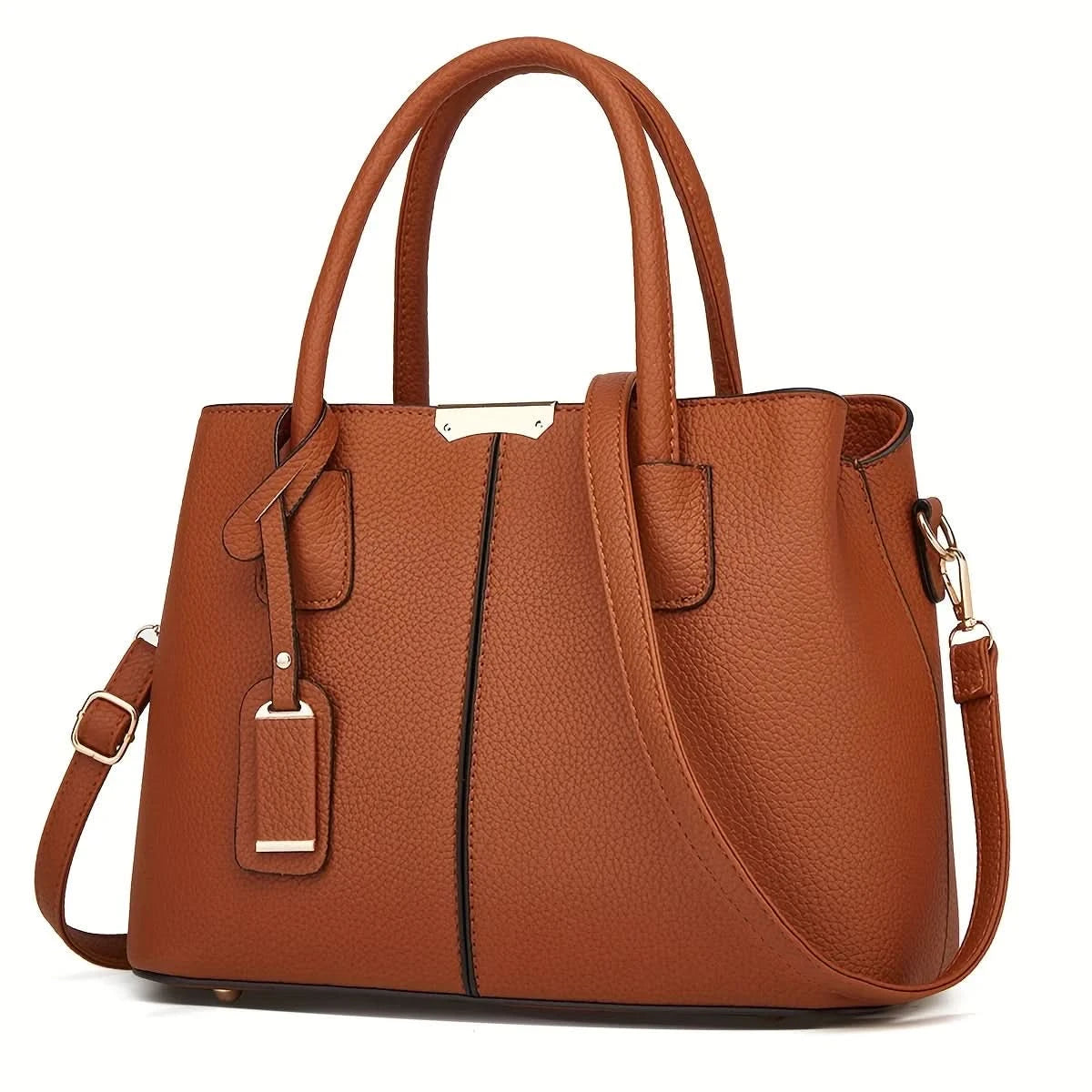 2024 new European and American foreign trade women bag lychee pattern fashion handbag shoulder bag oblique span bag - M & M Global