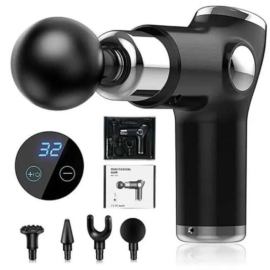 32/6 Speed Electric Massage Gun Slimming Body Neck Back Foot Leg Shoulder Massager Muscle Fascia Gun fitness Percussion Massager - M & M Global