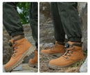 Waterproof Safety Boots Men Indestructible Steel Toe Work Boots Anti-smash Stab-resistant Safety Shoes Biker Botas Para Hombre