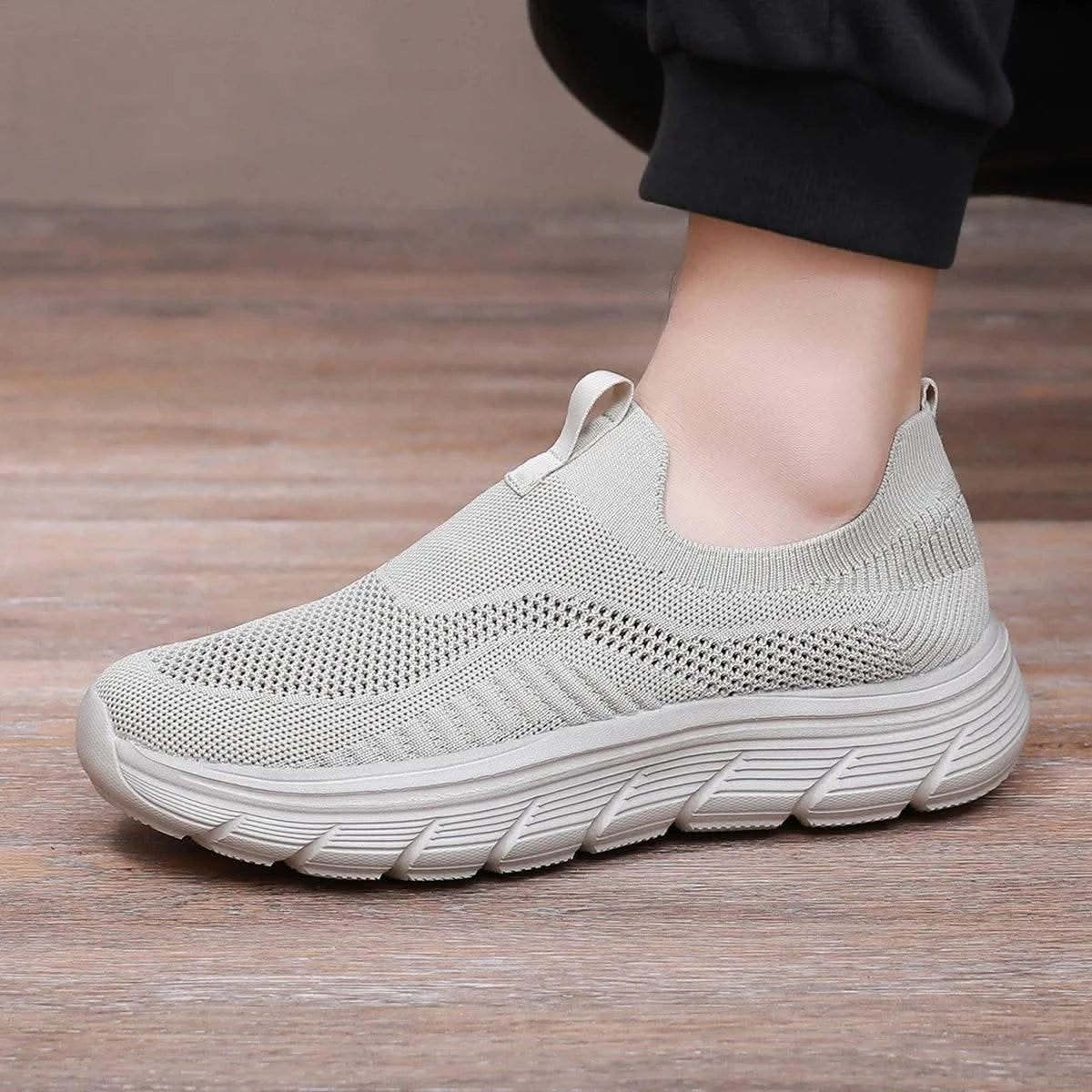 Breathable Men Casual Shoes Lightweight Outdoor Male Walking Shoes Anti-slip Men's Sneakers Slip on Flats Vulcanized Shoes - M & M Global