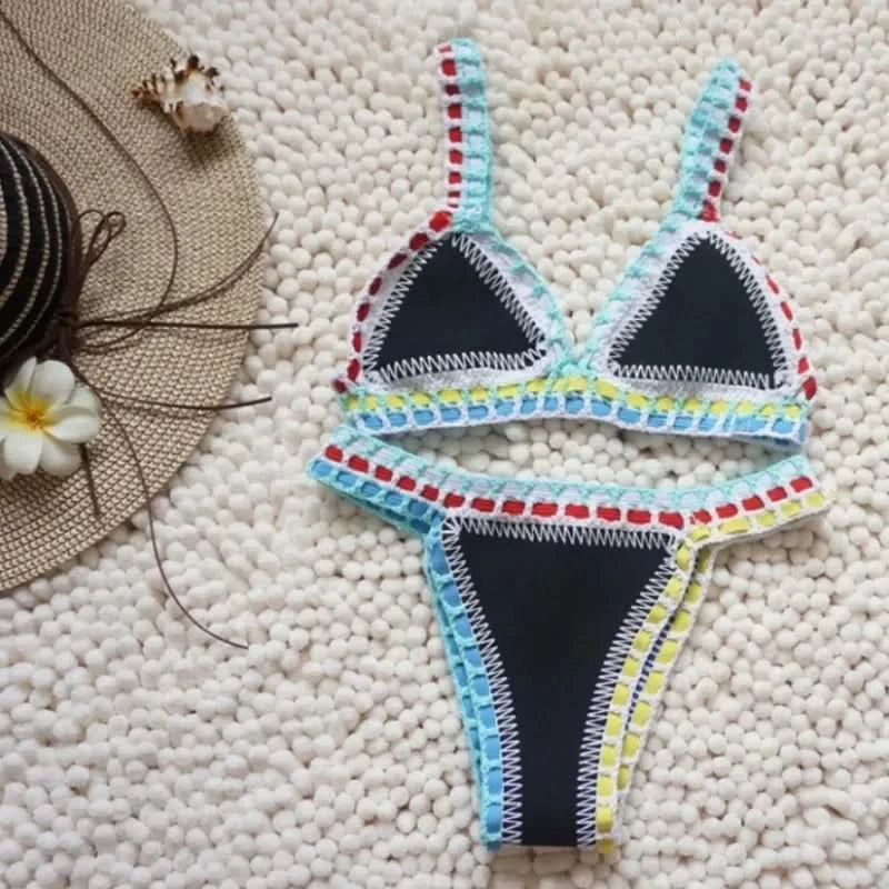 Sexy Bikinis Women Swimsuit Summer Neoprene Bikini Beach Wear Surf Biquini Female Swimwear Two Piece Brazilian Bathing Suit Hot - M & M Global