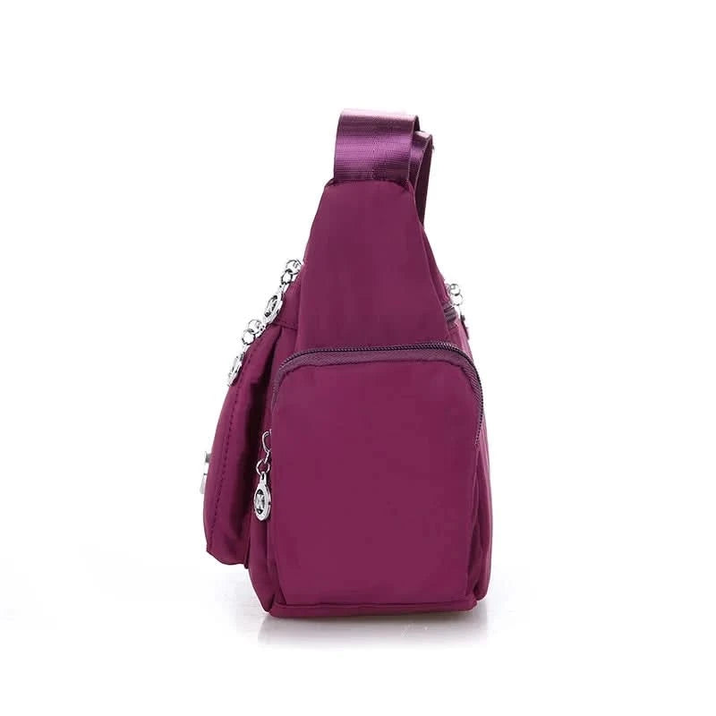 Large Capacity Women Crossbody Bag Waterproof Tote Casual Nylon Shoulder Bag Purse Handbag Lightweight Travel Messenger Bag - M & M Global
