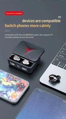 Original TWS M90 Wireless Headphones Sliding Cover Gaming Earphone Bluetooth 5.3 Sport Earbuds Music Headsets For Iphone Xiaomi - M & M Global