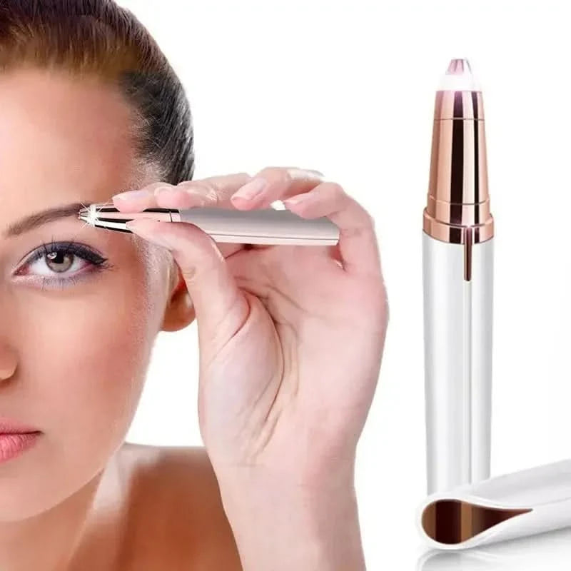 Electric Eyebrow Trimmer Security Hair Removal Eye Brow Epilator USB Charger Mini Shaper Shaver Hair Removal Painless Beauty - M & M Global
