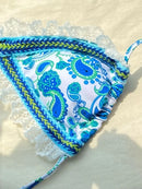 ZRTAK Sexy Swimwear Women Bikini String Swimming Suit For Women Bathing Suit Micro Folds Hight Cut Lace Halter Bikinis Set - M & M Global