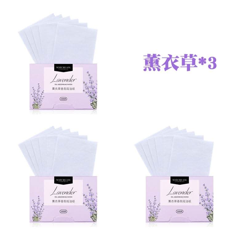 300pcs/box Portable Facial Oil-Absorbing Papers Oil Blotting Sheets Oil Control Face Skin Care Tools for Men and Women Green Tea - M & M Global